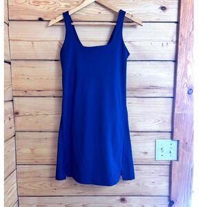 Old Navy Active Powersoft Exercise Dress Blue Built-in Bra Shorts XS